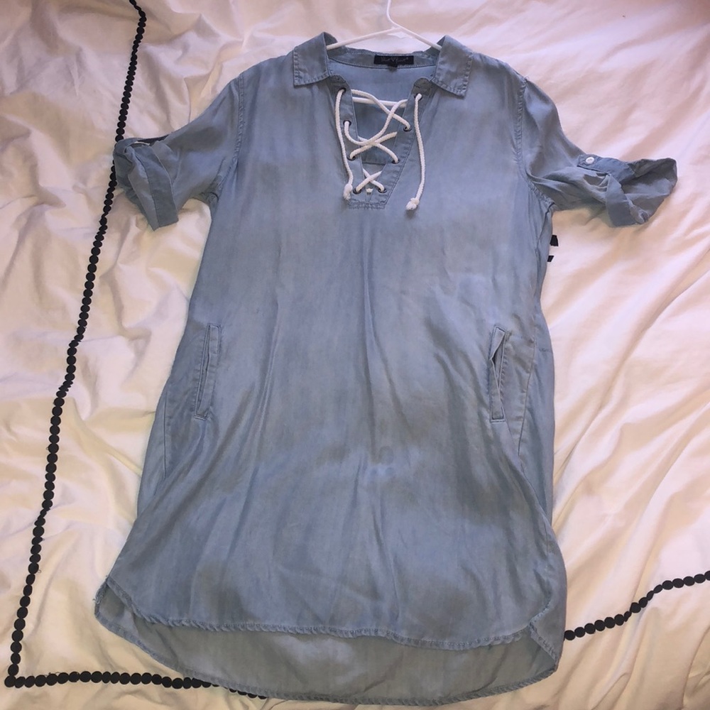 Velvet Heart Denim Dress